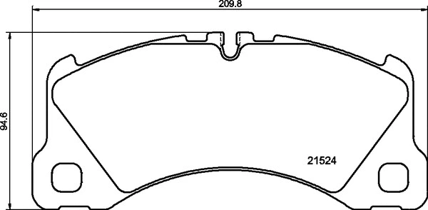 Diskinių stabdžių trinkelių rinkinys BREMBO P 65 046