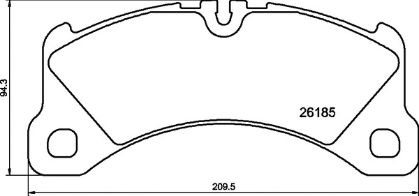 Diskinių stabdžių trinkelių rinkinys BREMBO P 65 047