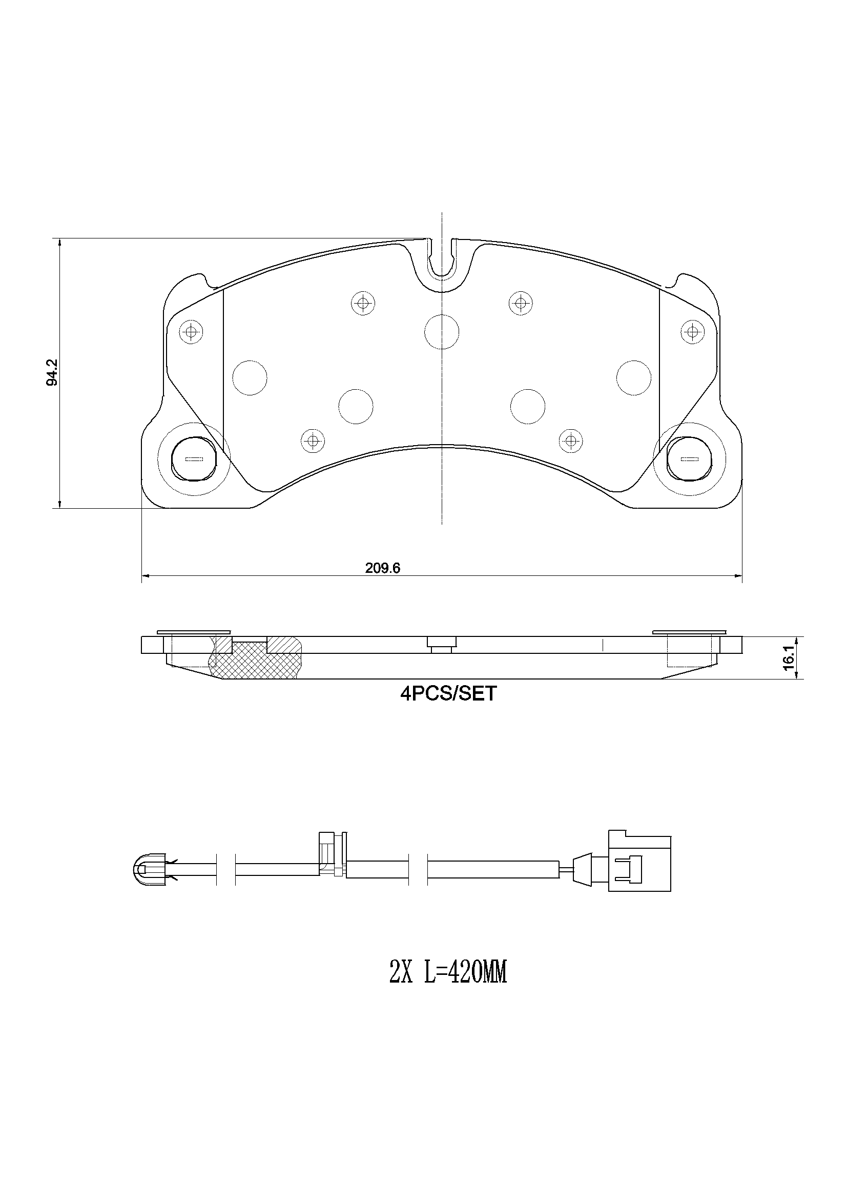 Diskinių stabdžių trinkelių rinkinys BREMBO P 65 049