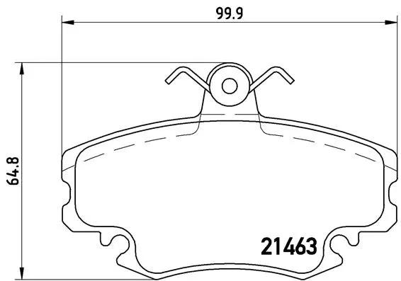 Diskinių stabdžių trinkelių rinkinys BREMBO P 68 008