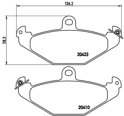 Diskinių stabdžių trinkelių rinkinys BREMBO P 68 017