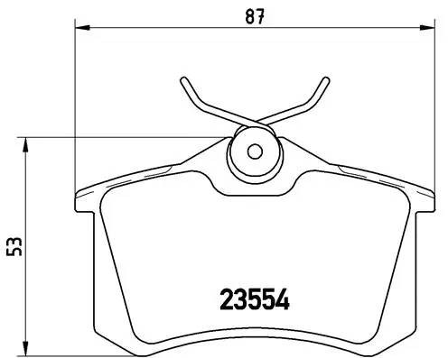 Diskinių stabdžių trinkelių rinkinys BREMBO P 68 024