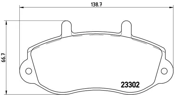 Diskinių stabdžių trinkelių rinkinys BREMBO P 68 025