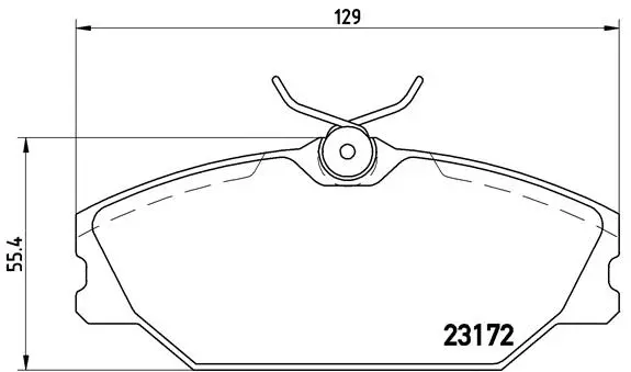 Diskinių stabdžių trinkelių rinkinys BREMBO P 68 027