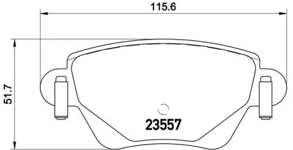 Diskinių stabdžių trinkelių rinkinys BREMBO P 68 028