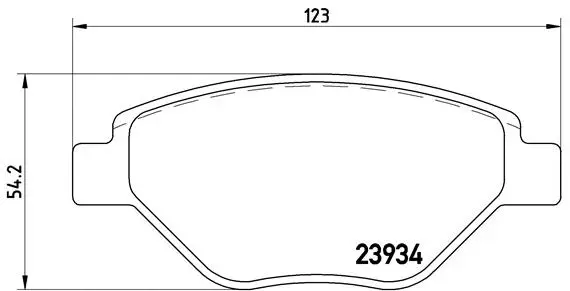 Diskinių stabdžių trinkelių rinkinys BREMBO P 68 031