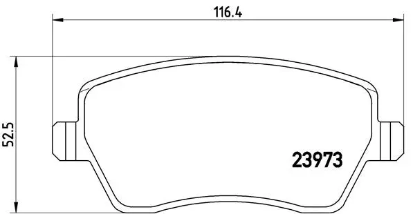 Diskinių stabdžių trinkelių rinkinys BREMBO P 68 033