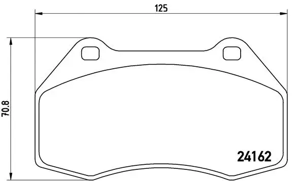 Diskinių stabdžių trinkelių rinkinys BREMBO P 68 036