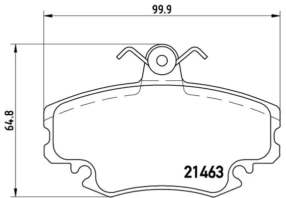 Diskinių stabdžių trinkelių rinkinys BREMBO P 68 038