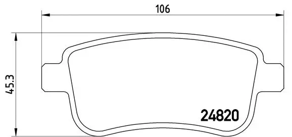 Diskinių stabdžių trinkelių rinkinys BREMBO P 68 054