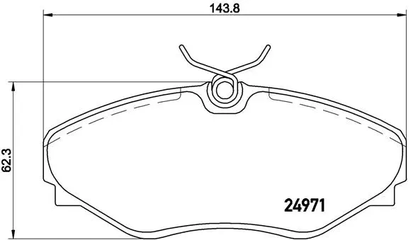 Diskinių stabdžių trinkelių rinkinys BREMBO P 68 055