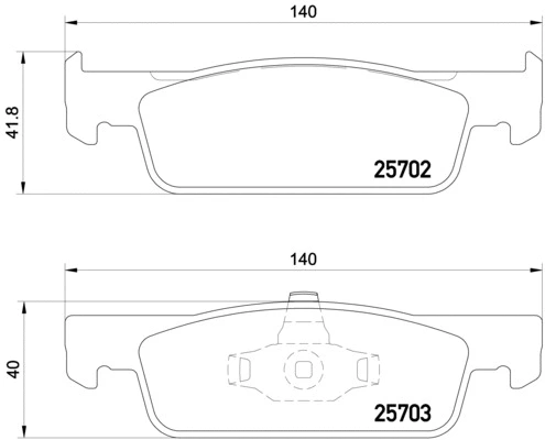 Diskinių stabdžių trinkelių rinkinys BREMBO P 68 059X