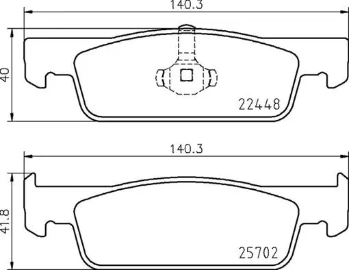 Diskinių stabdžių trinkelių rinkinys BREMBO P 68 069
