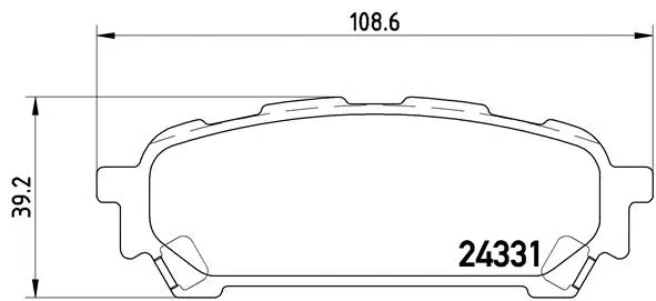 Diskinių stabdžių trinkelių rinkinys BREMBO P 78 014