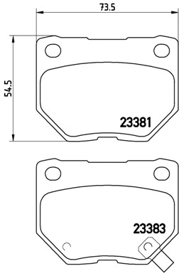 Diskinių stabdžių trinkelių rinkinys BREMBO P 78 016