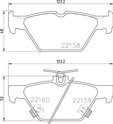 Diskinių stabdžių trinkelių rinkinys BREMBO P 78 026