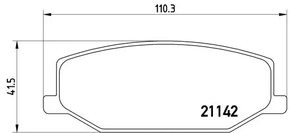 Diskinių stabdžių trinkelių rinkinys BREMBO P 79 001