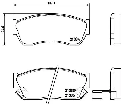 Diskinių stabdžių trinkelių rinkinys BREMBO P 79 005