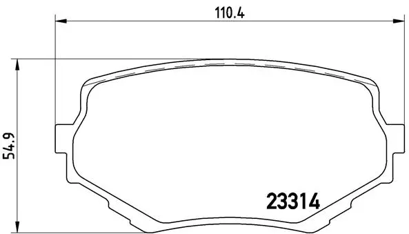 Diskinių stabdžių trinkelių rinkinys BREMBO P 79 009