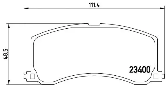 Diskinių stabdžių trinkelių rinkinys BREMBO P 79 010