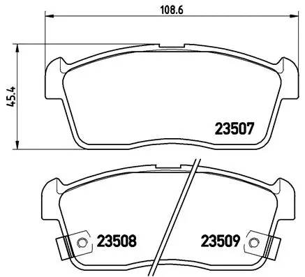 Diskinių stabdžių trinkelių rinkinys BREMBO P 79 012
