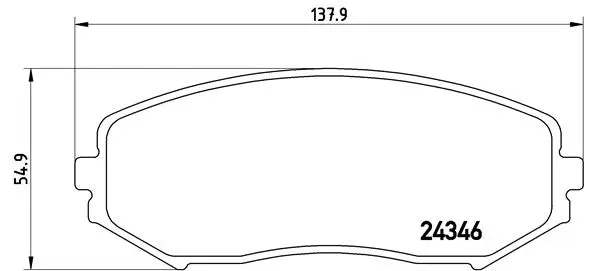 Diskinių stabdžių trinkelių rinkinys BREMBO P 79 018