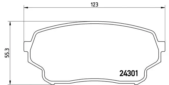 Diskinių stabdžių trinkelių rinkinys BREMBO P 79 019