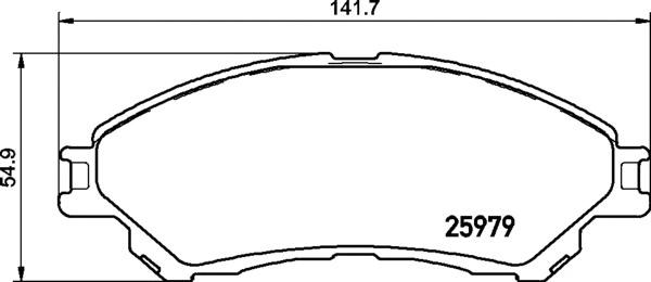 Diskinių stabdžių trinkelių rinkinys BREMBO P 79 032