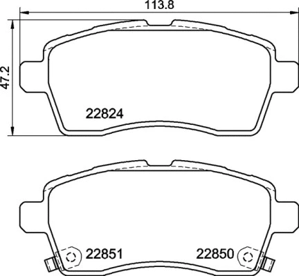 Diskinių stabdžių trinkelių rinkinys BREMBO P 79 037