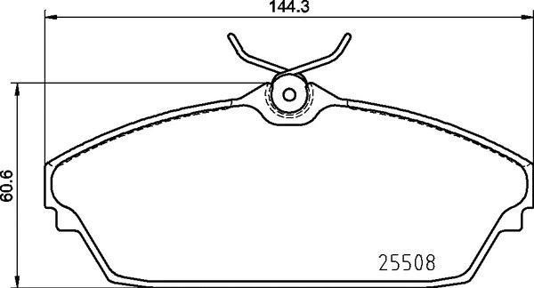 Diskinių stabdžių trinkelių rinkinys BREMBO P 82 003
