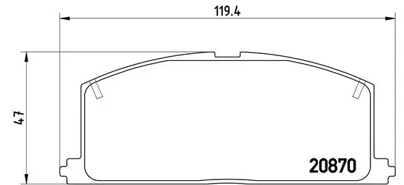 Diskinių stabdžių trinkelių rinkinys BREMBO P 83 011