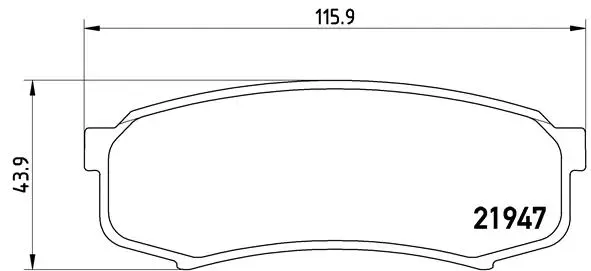 Diskinių stabdžių trinkelių rinkinys BREMBO P 83 024