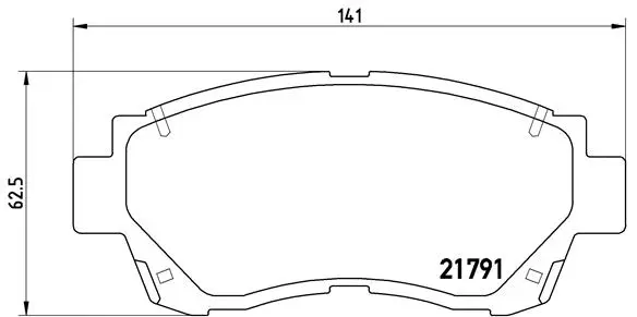 Diskinių stabdžių trinkelių rinkinys BREMBO P 83 027