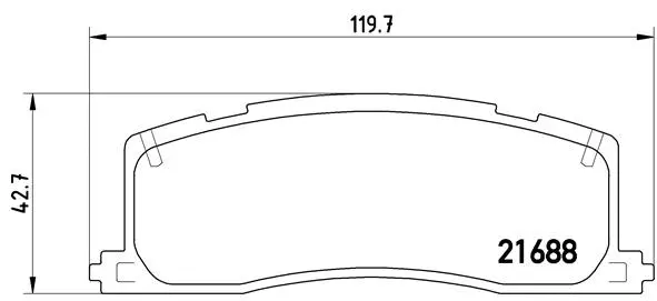 Diskinių stabdžių trinkelių rinkinys BREMBO P 83 030