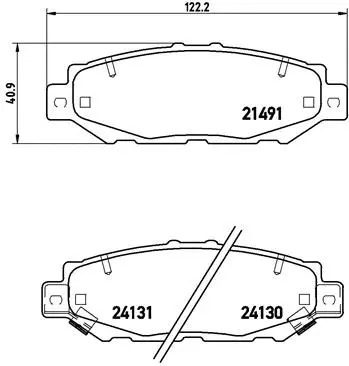 Diskinių stabdžių trinkelių rinkinys BREMBO P 83 038