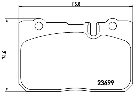 Diskinių stabdžių trinkelių rinkinys BREMBO P 83 039