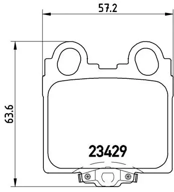 Diskinių stabdžių trinkelių rinkinys BREMBO P 83 045