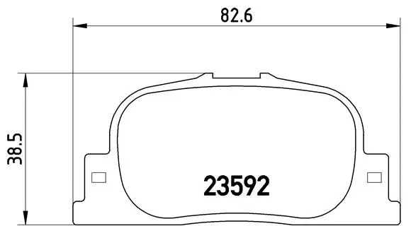 Diskinių stabdžių trinkelių rinkinys BREMBO P 83 063