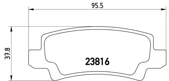 Diskinių stabdžių trinkelių rinkinys BREMBO P 83 065
