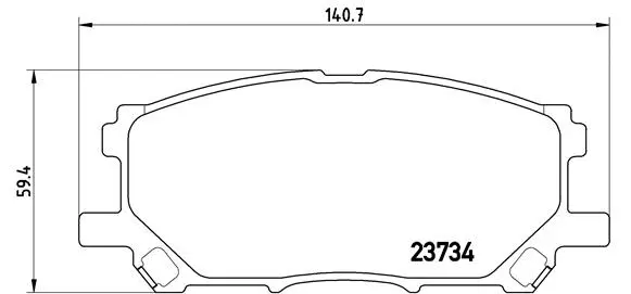 Diskinių stabdžių trinkelių rinkinys BREMBO P 83 067