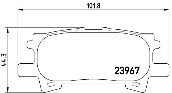 Diskinių stabdžių trinkelių rinkinys BREMBO P 83 068