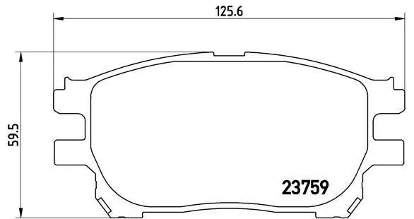 Diskinių stabdžių trinkelių rinkinys BREMBO P 83 070