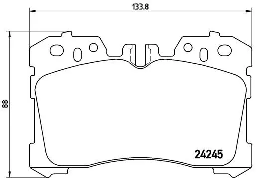Diskinių stabdžių trinkelių rinkinys BREMBO P 83 075