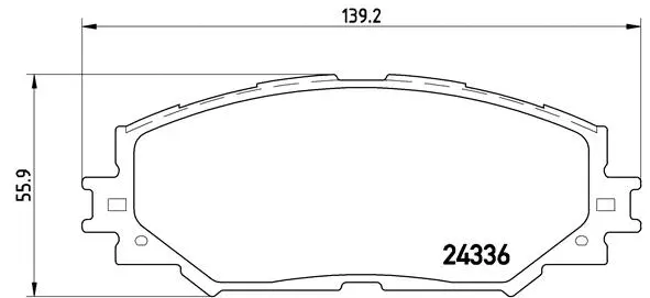 Diskinių stabdžių trinkelių rinkinys BREMBO P 83 082