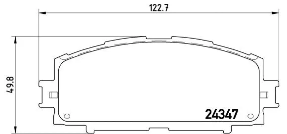 Diskinių stabdžių trinkelių rinkinys BREMBO P 83 086