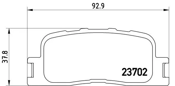 Diskinių stabdžių trinkelių rinkinys BREMBO P 83 088
