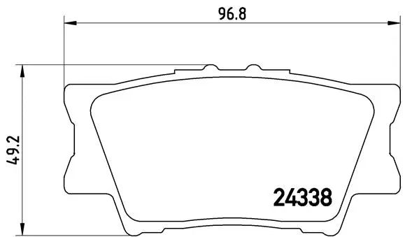 Diskinių stabdžių trinkelių rinkinys BREMBO P 83 089