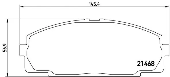 Diskinių stabdžių trinkelių rinkinys BREMBO P 83 092