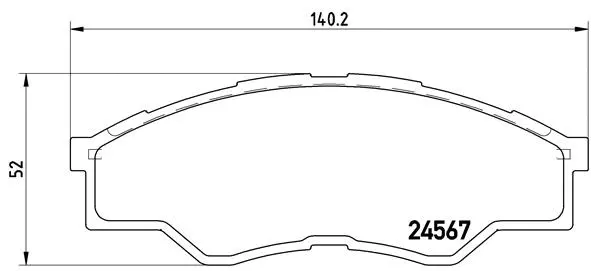 Diskinių stabdžių trinkelių rinkinys BREMBO P 83 096