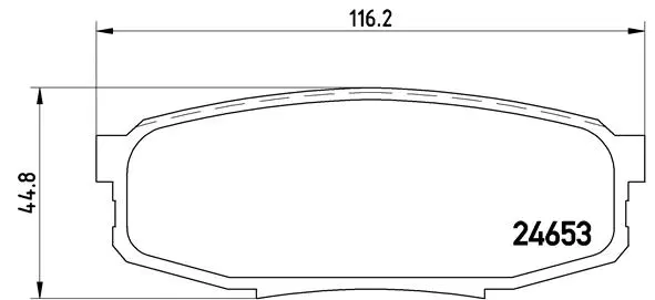 Diskinių stabdžių trinkelių rinkinys BREMBO P 83 098X